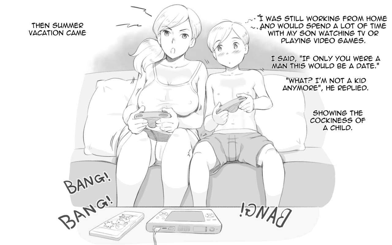 Jitaku Taiki de Musuko to Nakayoku Natta Hahaoya no Hanashi | How a mother  and son got along during home quarantine - Page 7 - HentaiEra