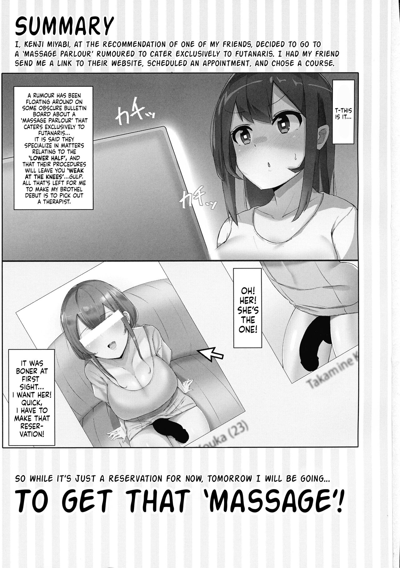 Futanari Kaiwai no Etchi na o Mise ni Ittemita! ~ Kenzen? Esute-ten-hen ~ |  I Tried Going To My Neighborhood Brothel~! For Health's Sake, Right? Beauty  Salon Edition! - Page 3 - HentaiEra