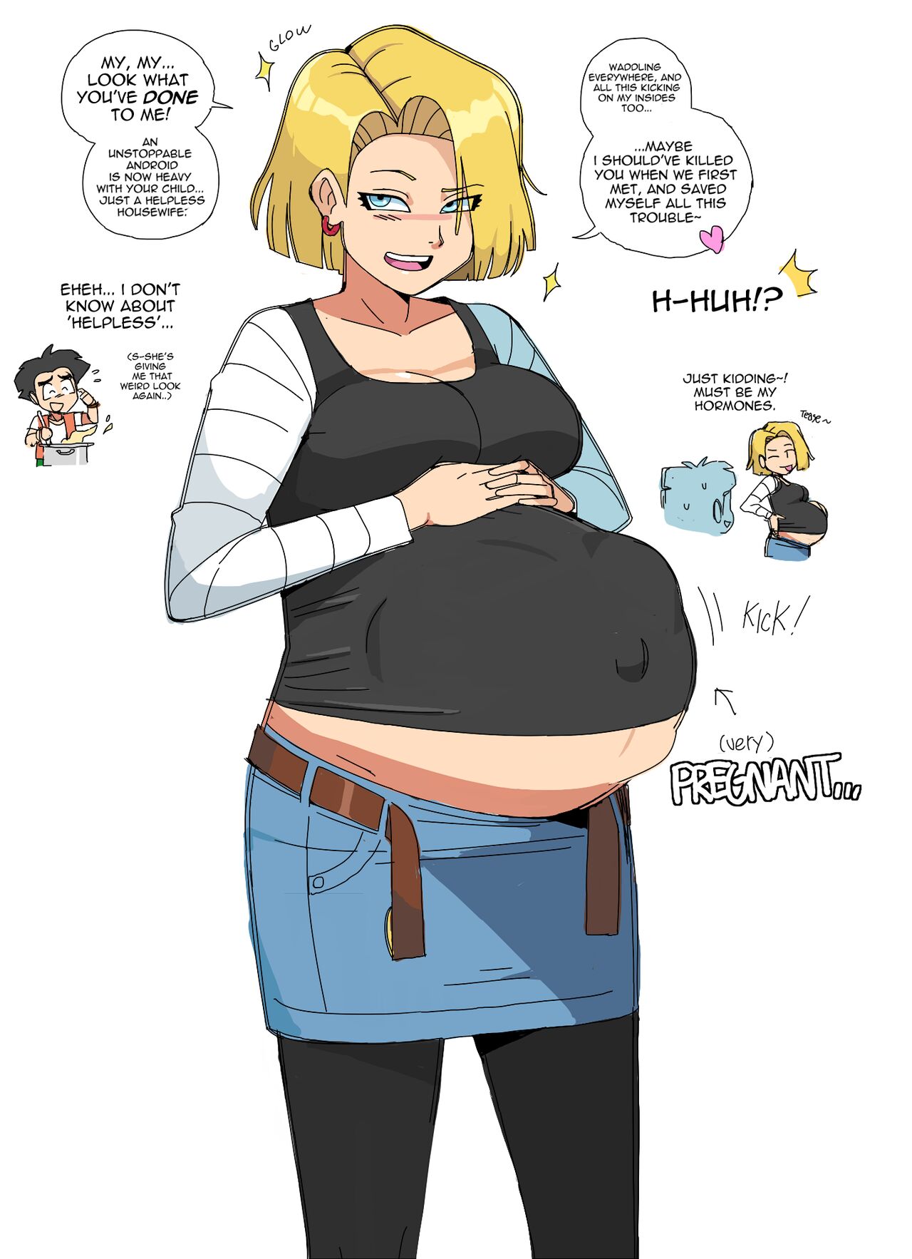 Pregnant Android 18 - Page 4 - HentaiEra