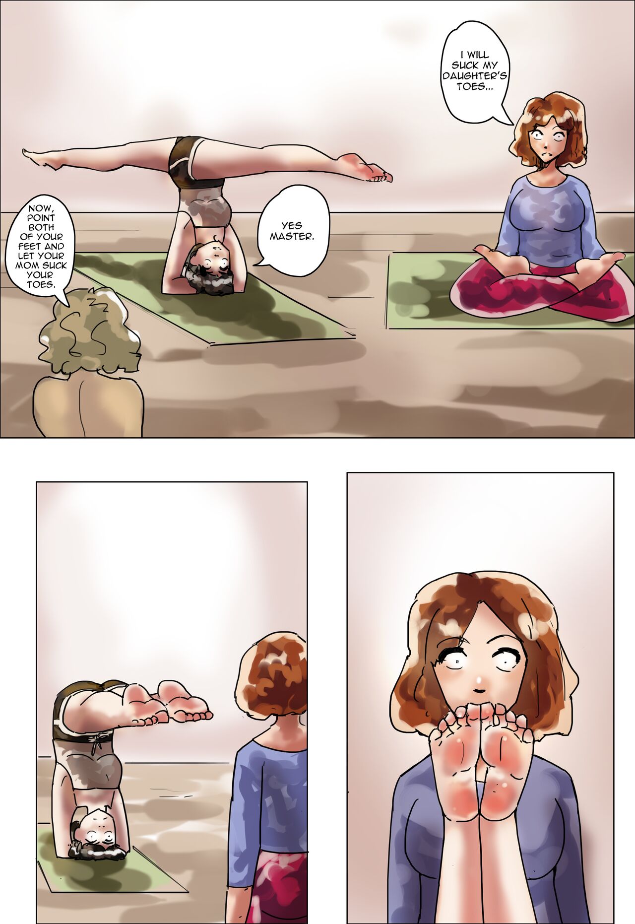 Anime yoga foot porn comic