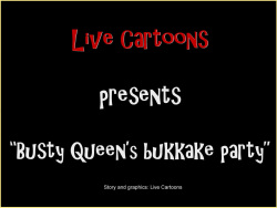 Busty Queen Bukkake party - intro
