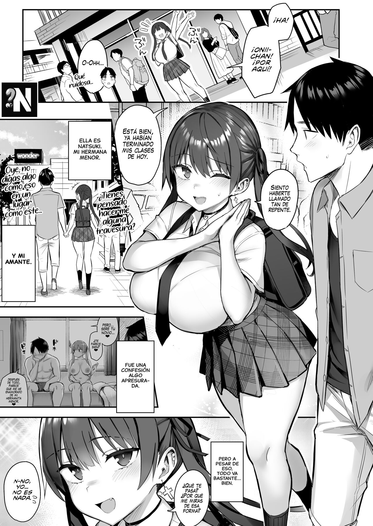 Moto InCha no Kyonyuu Yariman Imouto ga Erosugite, Onii-chan wa Mou...!! 3  | ¡¡Mi Hermanita Quien era una Comelibros se Convirtió en una Puta de grandes  Tetas...!! 3 - Page 4 - HentaiEra