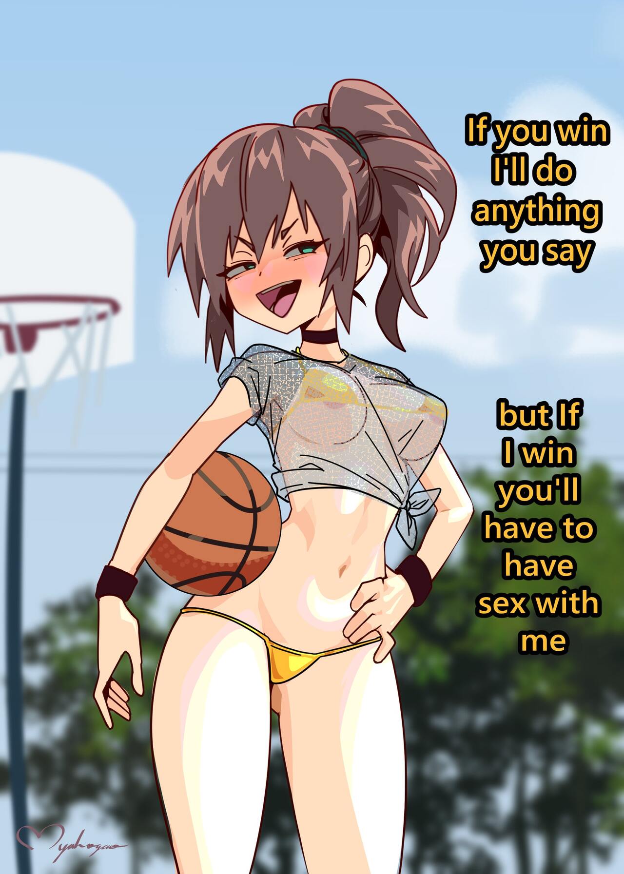 Sporty Girl Challenges You - Page 1 - HentaiEra