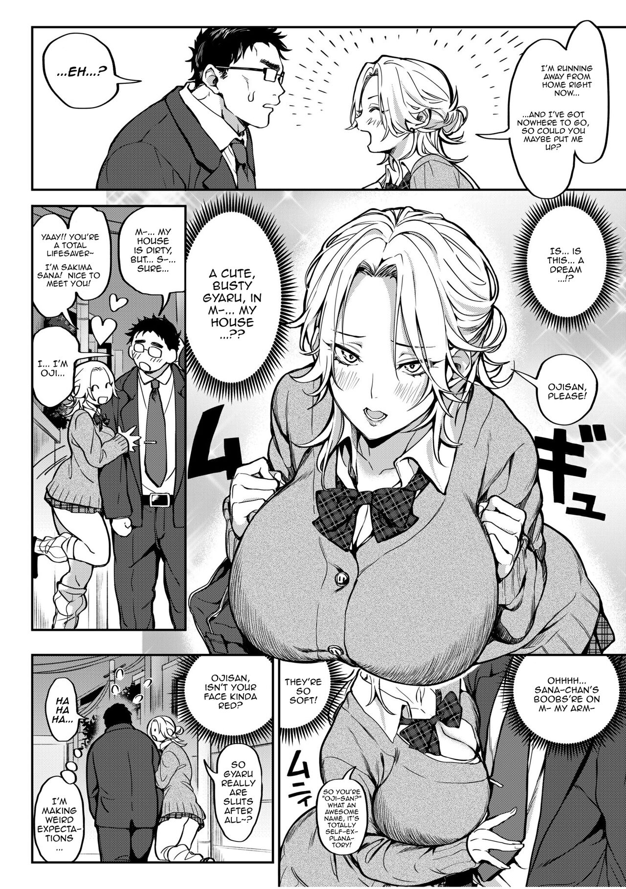 Oji-san, Tada de Namahame Ii yo... ~Iede Gal no Oshikake SEX~ | Old Man,  You Can Stick It In Me Raw For Free... Forced Sex With A Runaway Girl -  Page 4 - HentaiEra