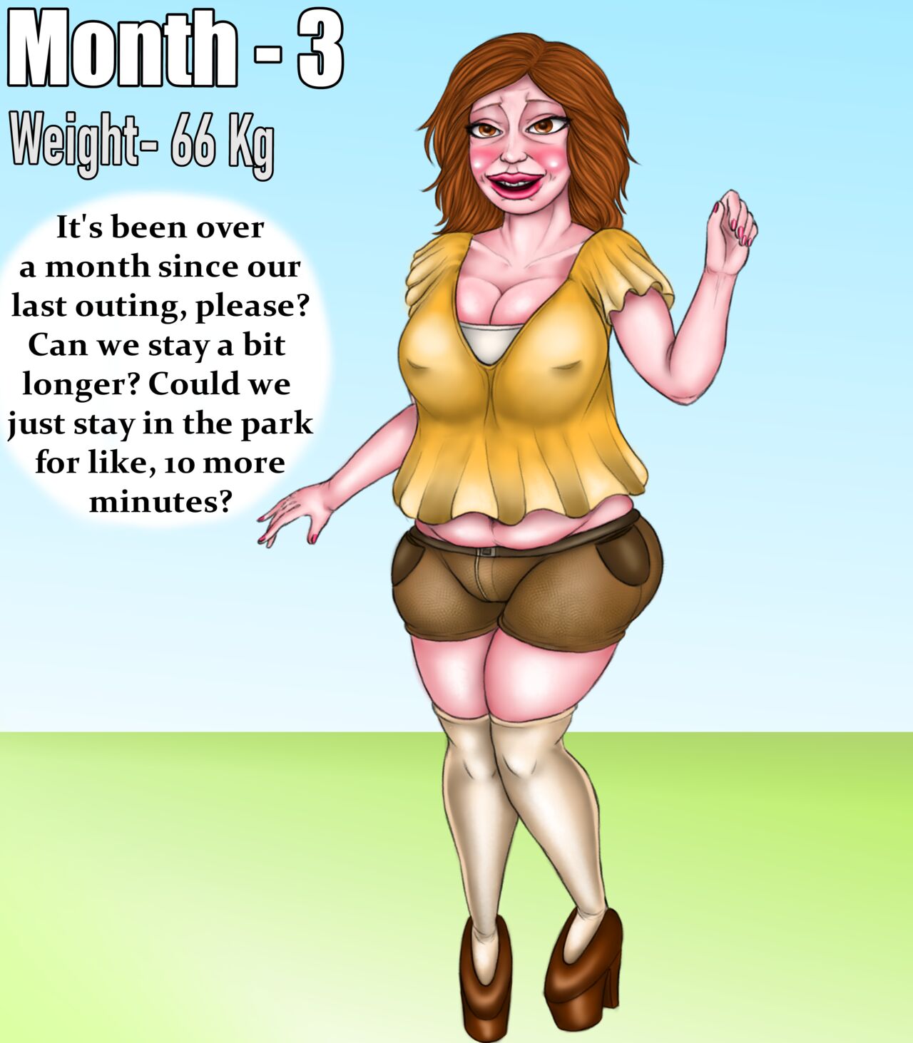 Breast expansion weight gain