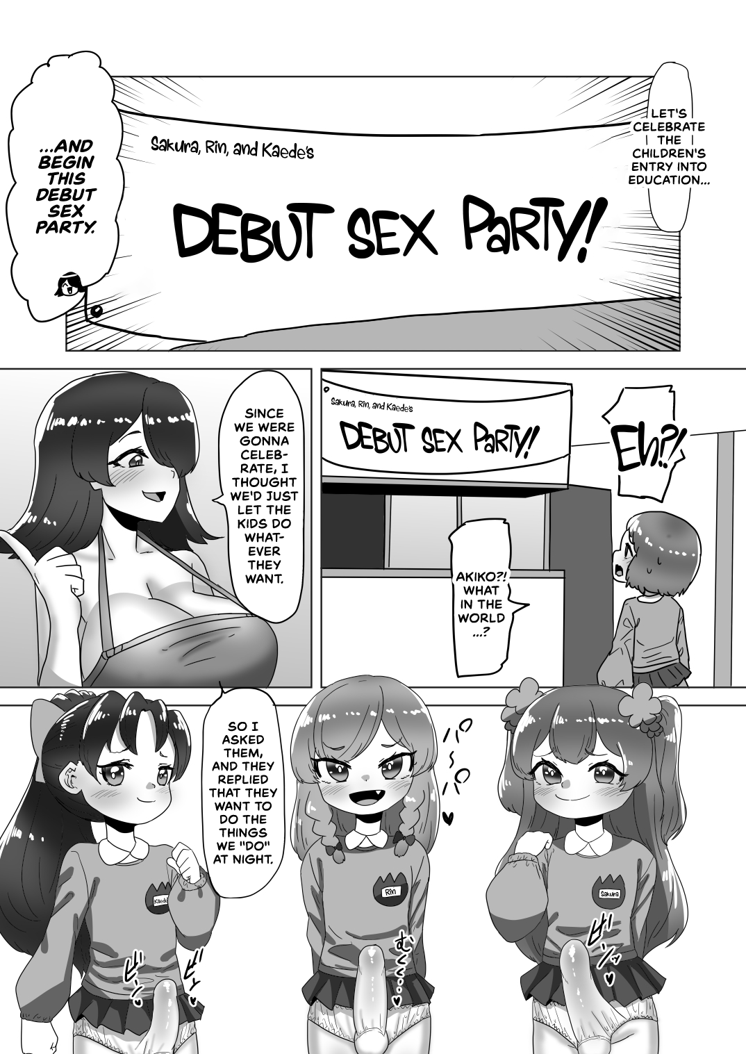 Otokonoko Papa to Futanari Kazoku no Dairankou Party! - Page 8 - HentaiEra