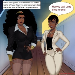 Nubia and Vixen on a boat