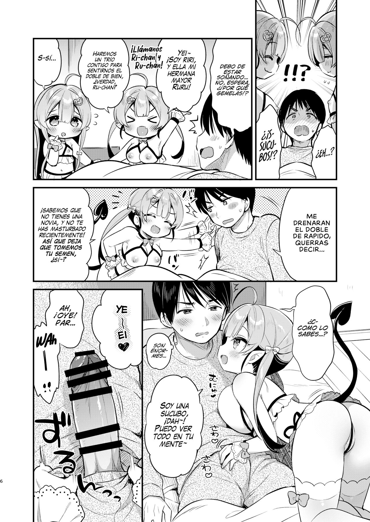 Totsugeki Futago Succubus-chan | Ataque de las Gemelas Sucubo - Page 5 -  HentaiEra