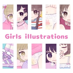 anj0123 Girls illustrations