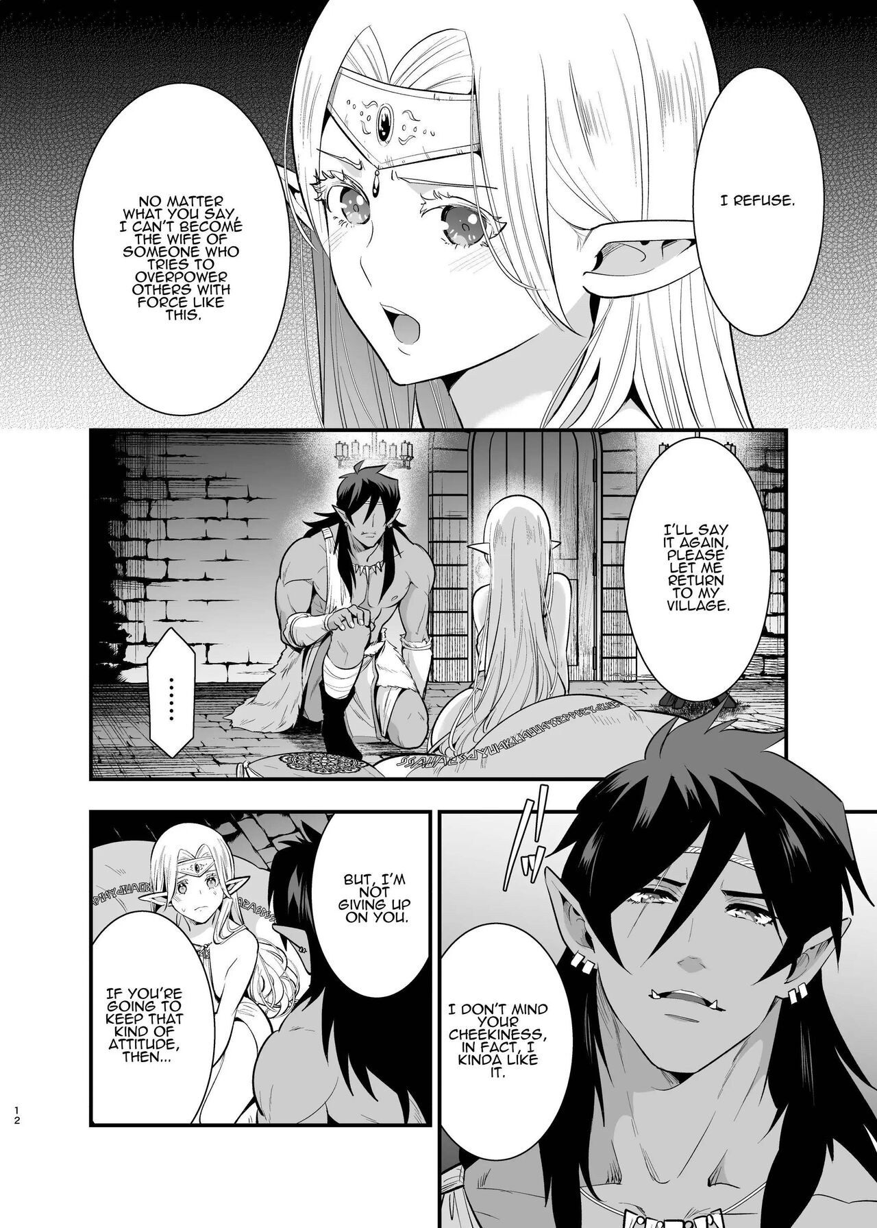 Orc no Hanayome ~Saraware Elf wa Kairaku ni Ochiru~ | Orc Bride ~Abducted  Elf Corrupted by Pleasure~ - Page 10 - HentaiEra